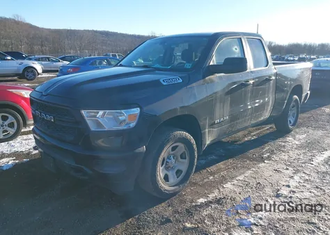 2019 Ram 1500 Tradesman 4X4 6'4 Box from USA, damaged, VIN 1C6SRFCTXKN597789
